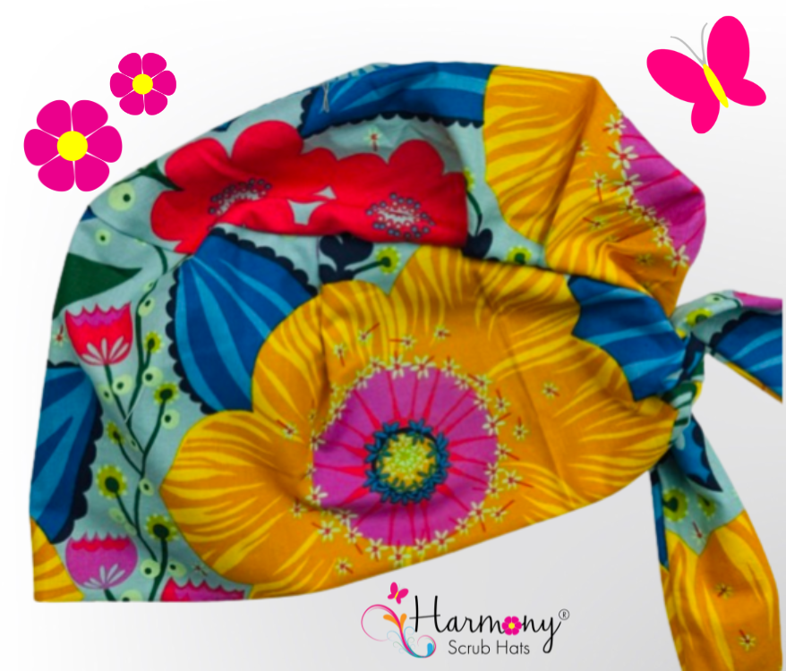 Hawaiian Blossoms Florence™ Scrub Hat