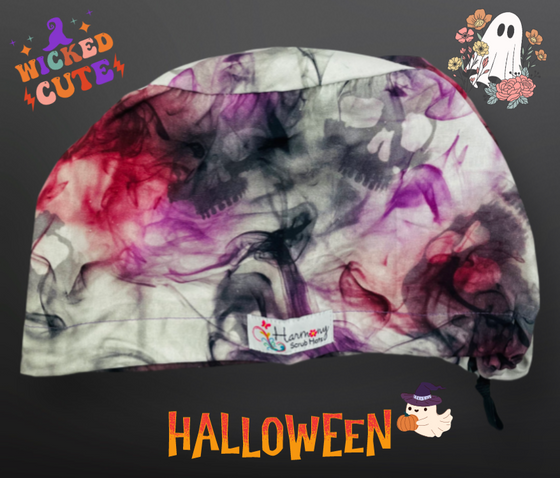 HALLOWEEN Spooky Gas EURO® Scrub Hat