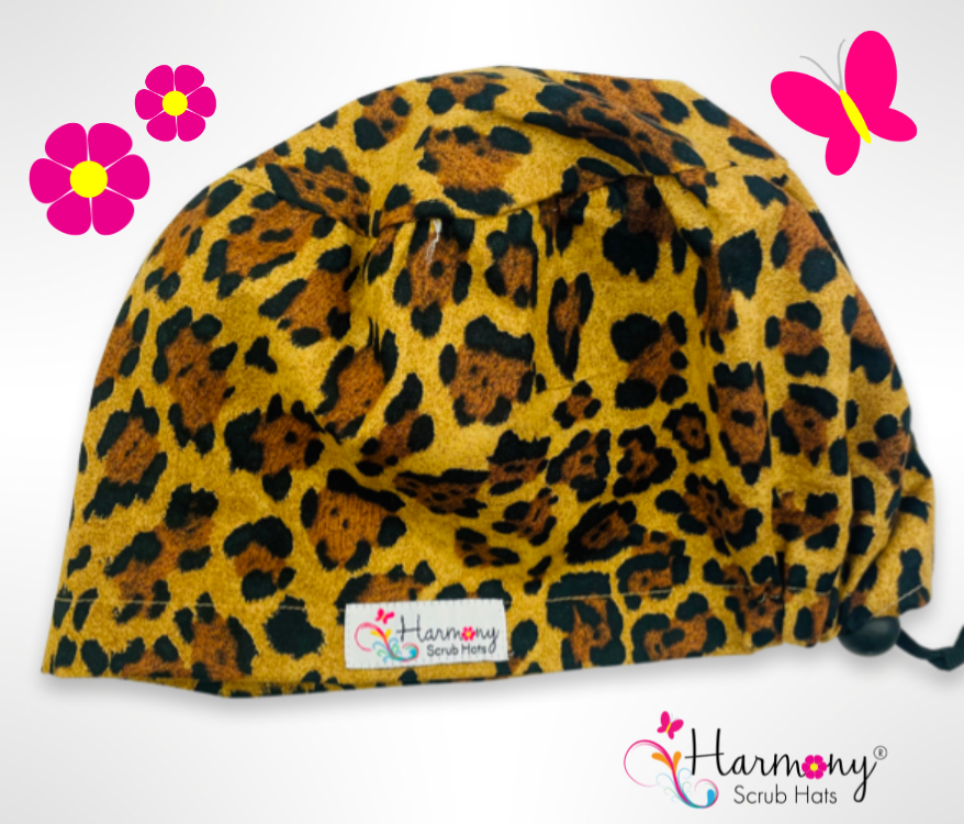Leopard Skin EURO® Scrub Hat