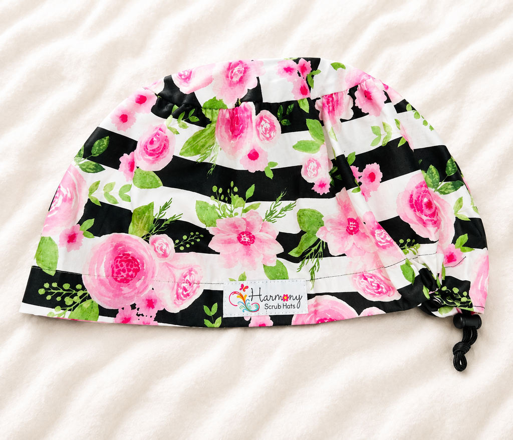 Stripes & Blossom EURO® Scrub Hat