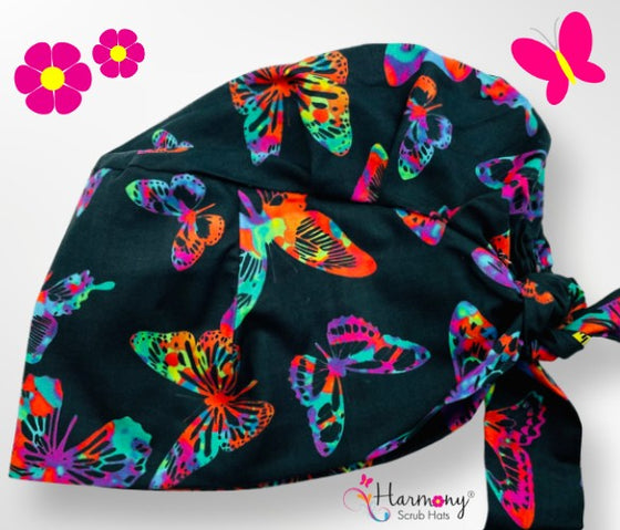 Neon Butterflies Florence™ Scrub Hat