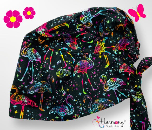 Neon Flamingos Florence™ Scrub Hat