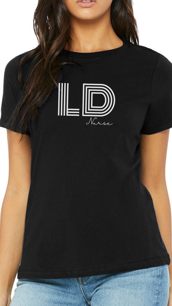 L&D Nurse Bold Classic Threads T-Shirt