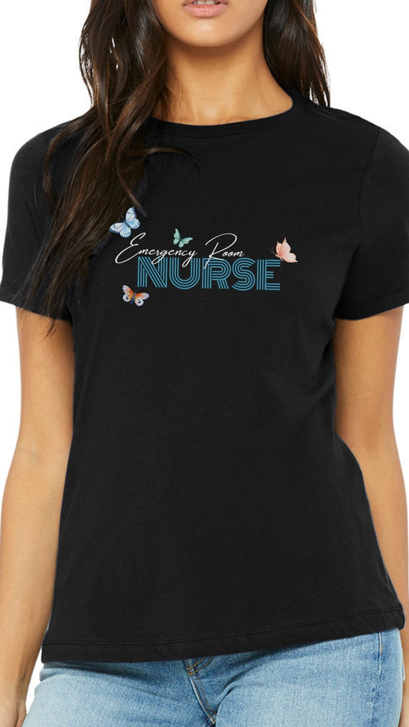 ER Nurse Script Classic Threads T-Shirt