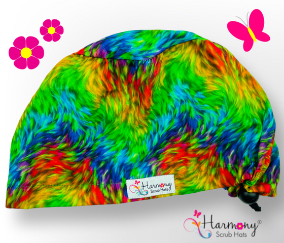 Colorful Feathers EURO® Scrub Hat