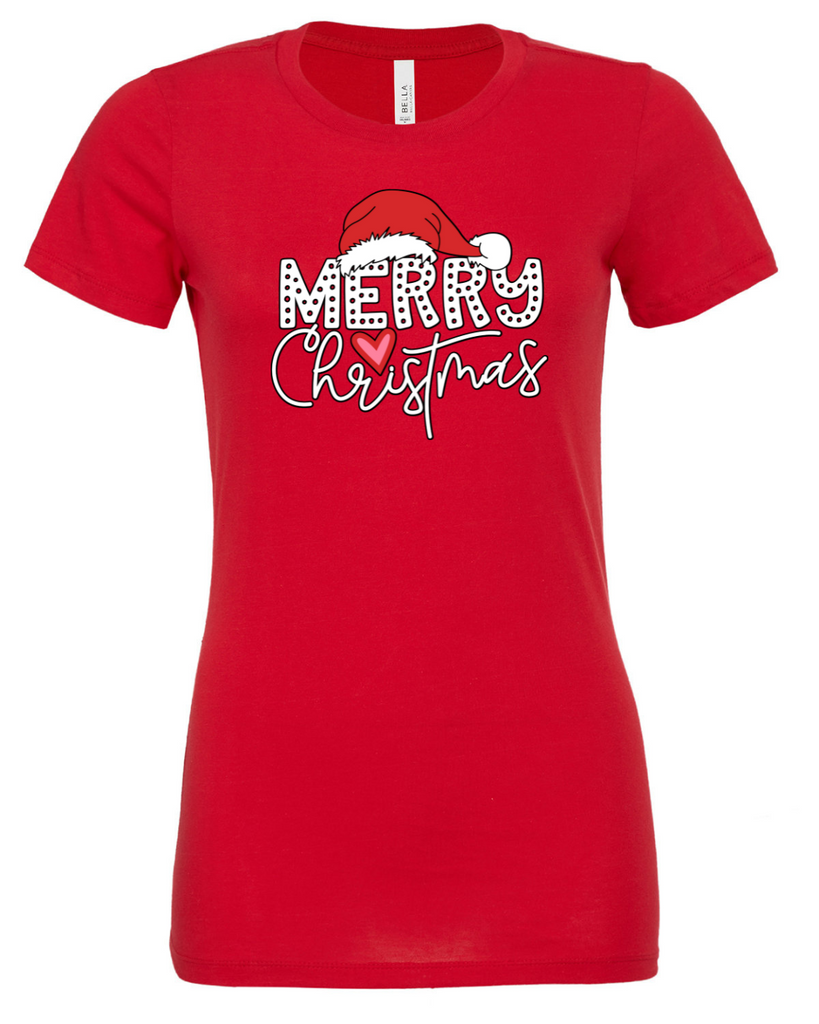 WOMENS Merry Christmas Holiday T-Shirt