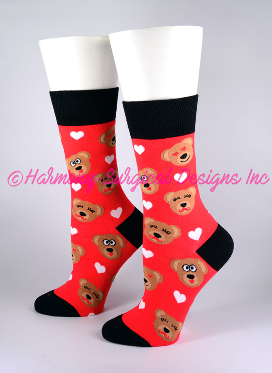 Honey Bear Crew Socks - Harmony Surgical Designs