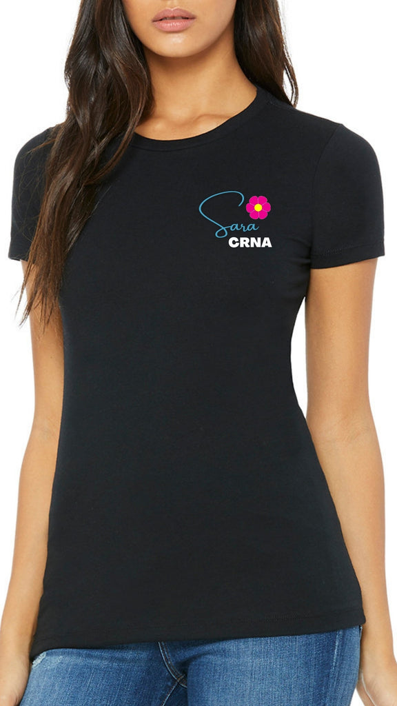 CRNA Personalized Work Threads T-Shirt