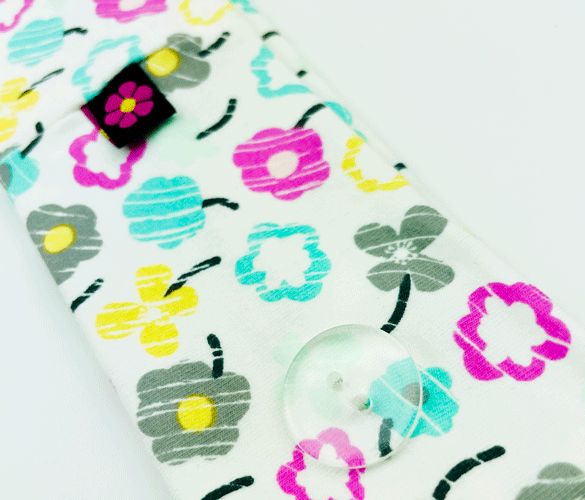 Spring Flowers Harmony Headband™ With Buttons