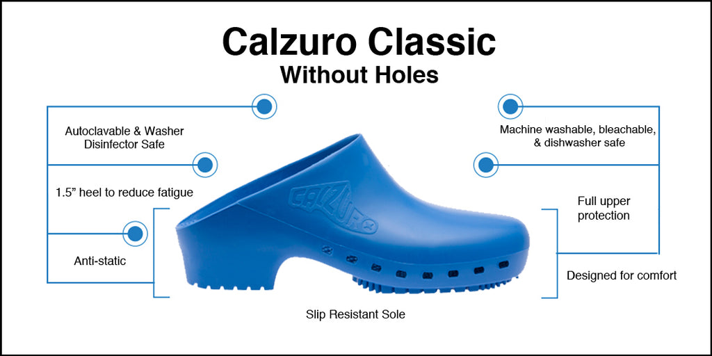 Metallic Blue Calzuro Classic Clog
